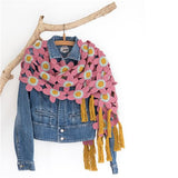 Pakket Tunesian flower shawl