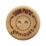 Bedrukte houten knopen (20 mm) - 18 variaties