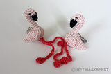 Flamingo sleutelhanger