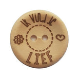 Bedrukte houten knopen (20 mm) - 18 variaties