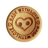 Bedrukte houten knopen (20 mm) - 18 variaties