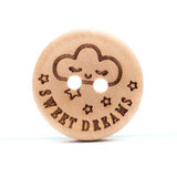 Bedrukte houten knopen (20 mm) - 18 variaties
