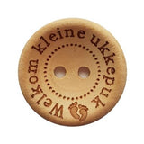 Bedrukte houten knopen (20 mm) - 18 variaties