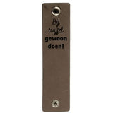 Durable rechthoekige label 12 x 3 cm met druksluiting