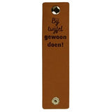 Durable rechthoekige label 12 x 3 cm met druksluiting