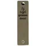 Durable rechthoekige label 12 x 3 cm met druksluiting