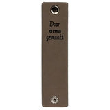 Durable rechthoekige label 12 x 3 cm met druksluiting