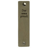 Durable rechthoekige label 12 x 3 cm met druksluiting