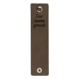Durable rechthoekige label 12 x 3 cm met druksluiting
