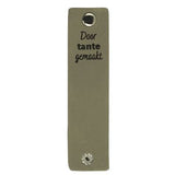 Durable rechthoekige label 12 x 3 cm met druksluiting
