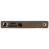 Durable leren bandje 10 x 1,5 cm met druksluiting