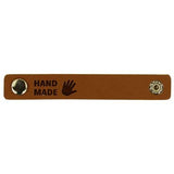 Durable leren bandje 10 x 1,5 cm met druksluiting