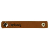 Durable leren bandje 10 x 1,5 cm met druksluiting