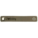 Durable leren bandje 10 x 1,5 cm met druksluiting