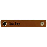Durable leren bandje 10 x 1,5 cm met druksluiting