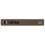 Durable leren bandje 10 x 1,5 cm met druksluiting