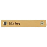 Durable leren bandje 10 x 1,5 cm met druksluiting