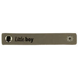Durable leren bandje 10 x 1,5 cm met druksluiting