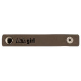 Durable leren bandje 10 x 1,5 cm met druksluiting