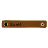 Durable leren bandje 10 x 1,5 cm met druksluiting