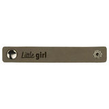 Durable leren bandje 10 x 1,5 cm met druksluiting