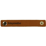 Durable leren bandje 10 x 1,5 cm met druksluiting