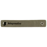 Durable leren bandje 10 x 1,5 cm met druksluiting