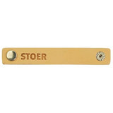 Durable leren bandje 10 x 1,5 cm met druksluiting
