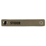 Durable leren bandje 10 x 1,5 cm met druksluiting