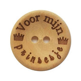 Bedrukte houten knopen (20 mm) - 18 variaties