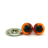 Ogen amber transparant - 20 mm