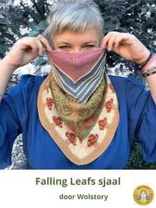 🍂 Falling Leafs – een colsjaal vol kleur, techniek en ritme