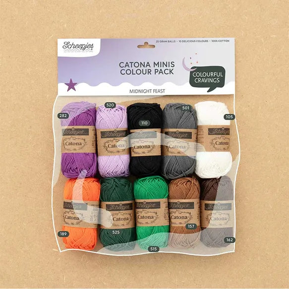 Scheepjes Catona Colour Pack – 10 Bolletjes Van 25 G – Gemerceriseerd Katoen – Voor Haken En Breien – Levendige Kleuren