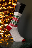Kerstsok uit Kerstsokken breien en haken met Mr. Cey