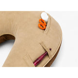 CraftEaze handwerkkussen camel, bovenaanzicht met de twee zijvakken