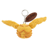 Detail van de gehaakte Gouden Snaai sleutelhanger