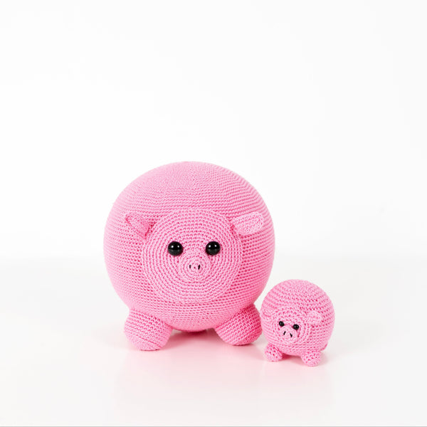Ballonbal en kleine speelbal varken uit het boek