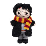 Detail van de gehaakte Harry Potter amigurumi