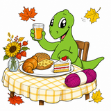 Het Haakbeestje aan de haakbrunch op een nazomerse zondag