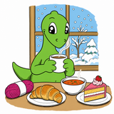 Het Haakbeestje aan de haakbrunch op een winterse zondag