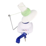 KnitPro wolmolen met tafelklem in wit en paars