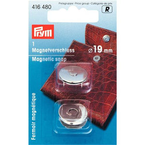 Prym magneetsluiting 19mm zilverkleurig