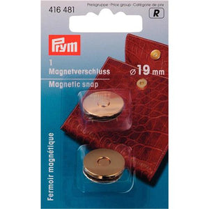 Prym magneetsluiting 19mm goudkleurig