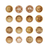 Bedrukte houten knopen (20 mm) - 18 variaties
