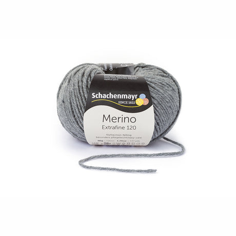 Merino Extrafine 120 grijs heather 192