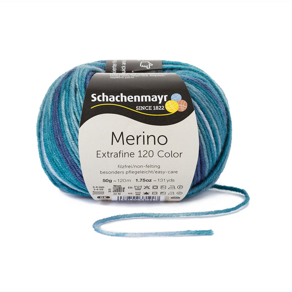 Merino Extrafine Color 120 water mix 486