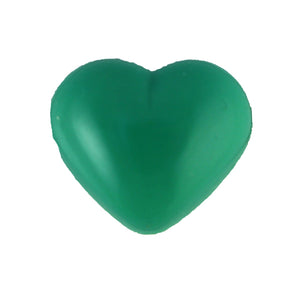 Neuzen hartvormig groen - 18 mm