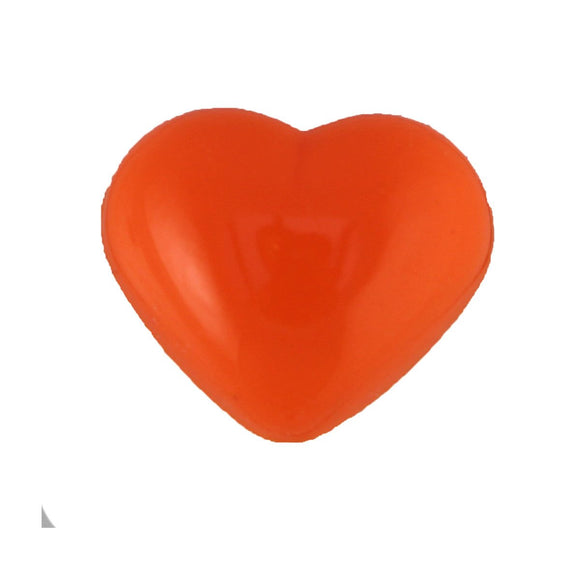 Neuzen hartvormig oranje - 18 mm