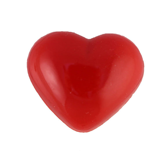 Neuzen hartvormig donker roos - 18 mm