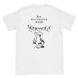 Crewneck T-shirt voor kinderen - Ik ben een haakbeest